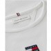 TOMMY HILFIGER μπλούζα παιδική flay rib KG0KG09065-YBR λευκή